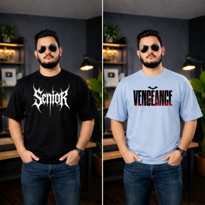 Premium Drop Shoulder Combo (Bk-BL)