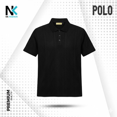 Trendy polo shirt (Black)