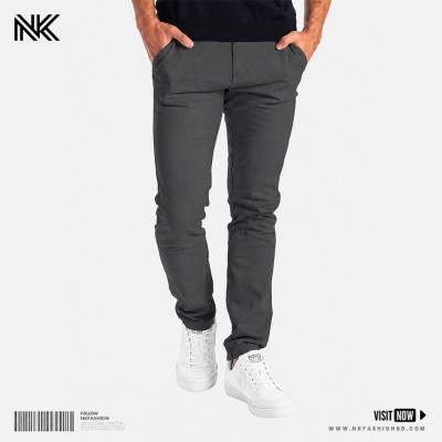 Men’s Premium Gabardine Pants – Dark Grey